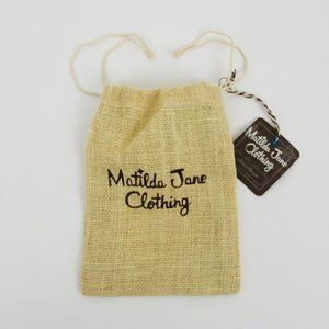 Matilda Jane Clothing Burlap Accessory Jewelry Bag